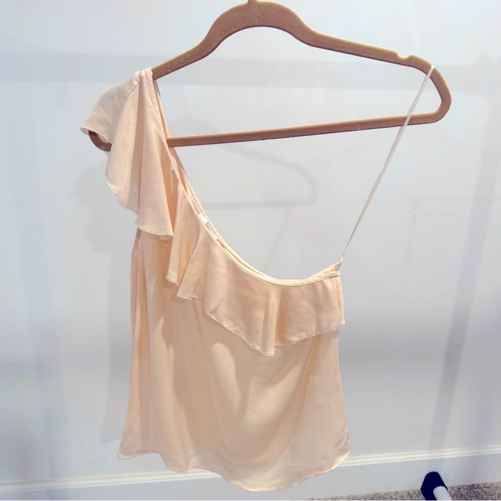 Joienone shoulder blouse in peach size M
